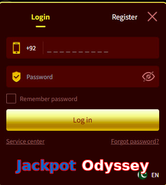 Jackpot Odyssey login preview